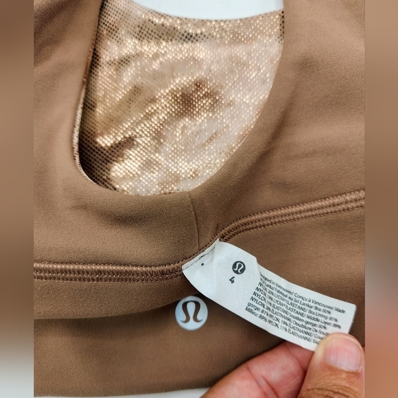 Lululemon Align Bra Shine Light Support A/B Cup Diamond Dye Reversible Size 4 - Picture 6 of 15